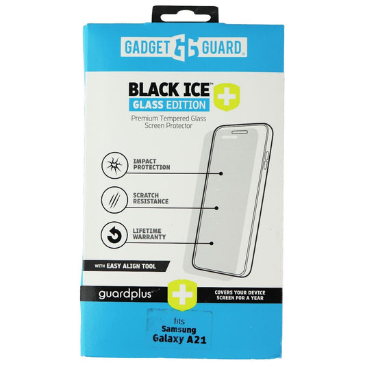 Gadget Guard Black Ice+ (Plus) Glass Edition for Samsung Galaxy A21 - Clear Cell Phone - Screen Protectors Gadget Guard    - Simple Cell Bulk Wholesale Pricing - USA Seller
