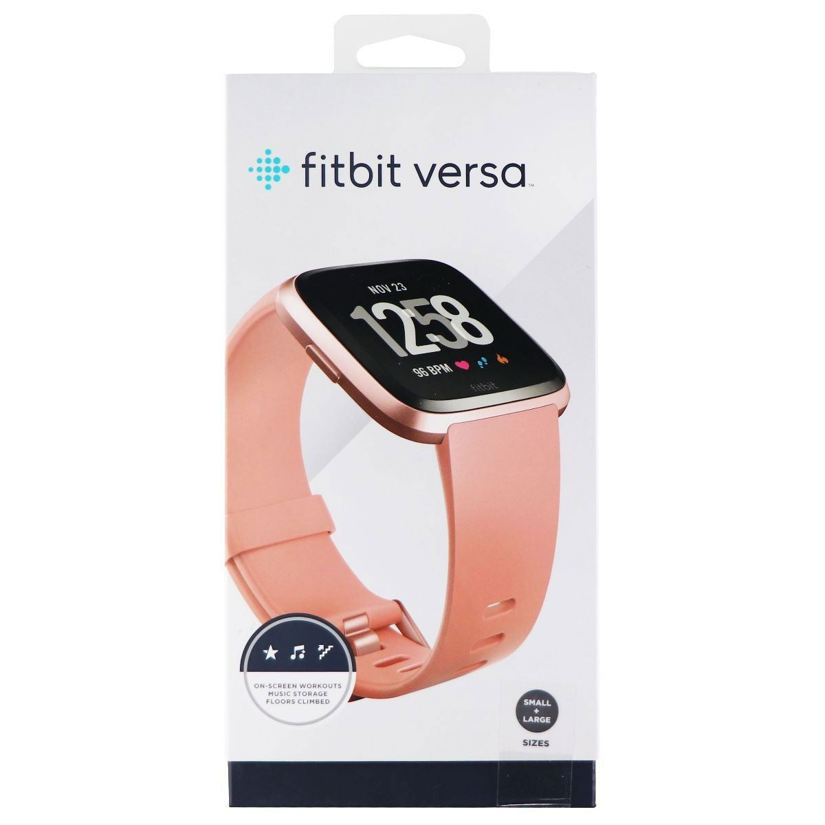 Fitbit Versa Smart Watch Bluetooth Fitness Tracker - Rose Gold (FB504)/One Size Smart Watches Fitbit - Simple Cell Bulk Wholesale Pricing - USA Seller