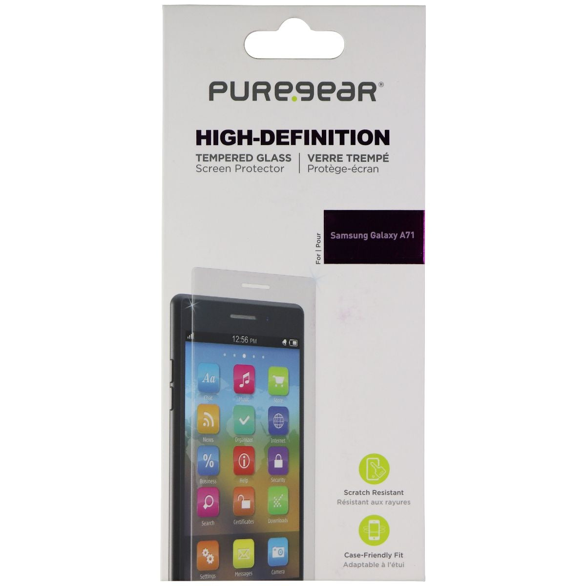 PureGear High-Definition Tempered Glass Screen Protector for Samsung Galaxy A71 Cell Phone - Screen Protectors PureGear    - Simple Cell Bulk Wholesale Pricing - USA Seller