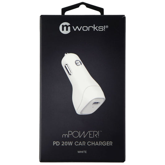 mWorks! mPower! PD USB-C (20-Watt) Single Port - White Cell Phone - Chargers & Cradles mWorks! - Simple Cell Bulk Wholesale Pricing - USA Seller