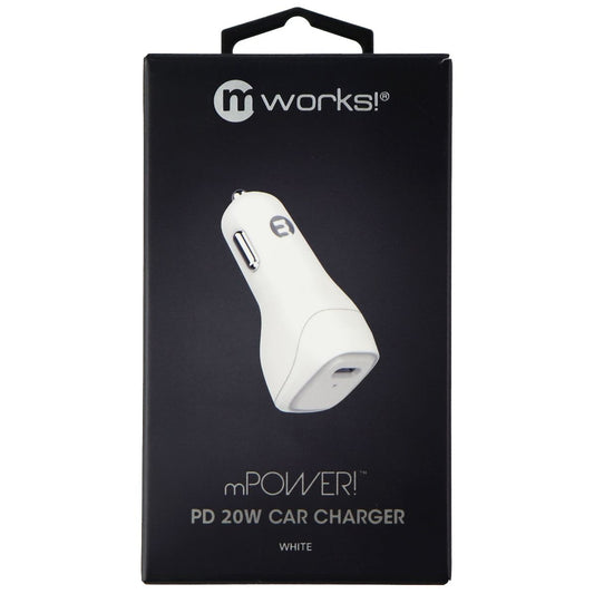 mWorks! mPower! PD USB-C (20-Watt) Single Port - White Cell Phone - Chargers & Cradles mWorks!    - Simple Cell Bulk Wholesale Pricing - USA Seller