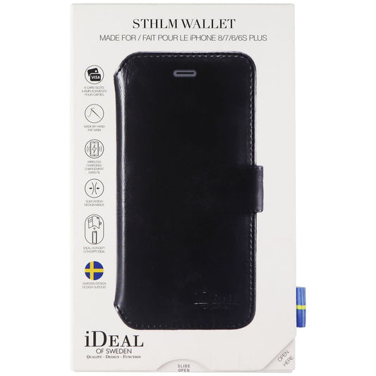 iDeal of Sweden STHLM Wallet Case for iPhone 8 Plus/7 Plus - Black Cell Phone - Cases, Covers & Skins iDeal    - Simple Cell Bulk Wholesale Pricing - USA Seller