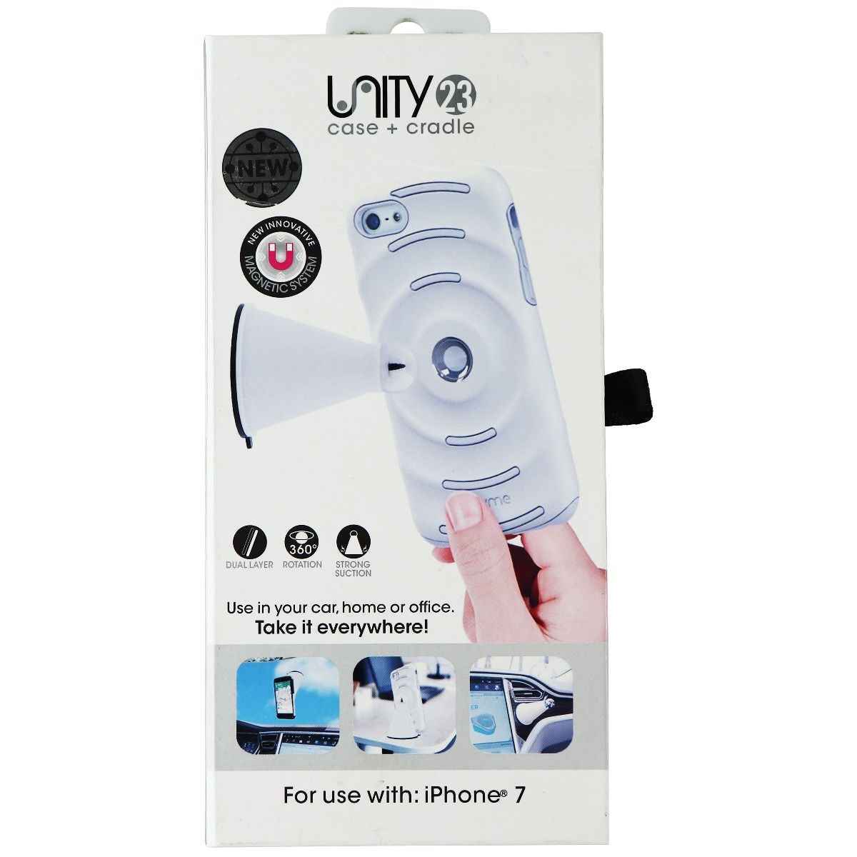 MyMe Unity System Bundle, Mount for Car, Home & Office for iPhone 7 (White) Cell Phone - Other Accessories MYME    - Simple Cell Bulk Wholesale Pricing - USA Seller