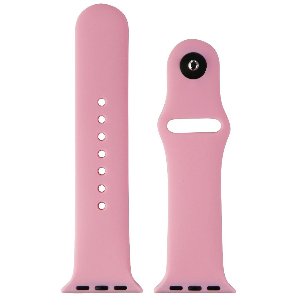 Silicone Watch Band for Apple Watch 38/40/41mm Cases - Pink - Small Smart Watch Accessories - Watch Bands Unbranded - Simple Cell Bulk Wholesale Pricing - USA Seller