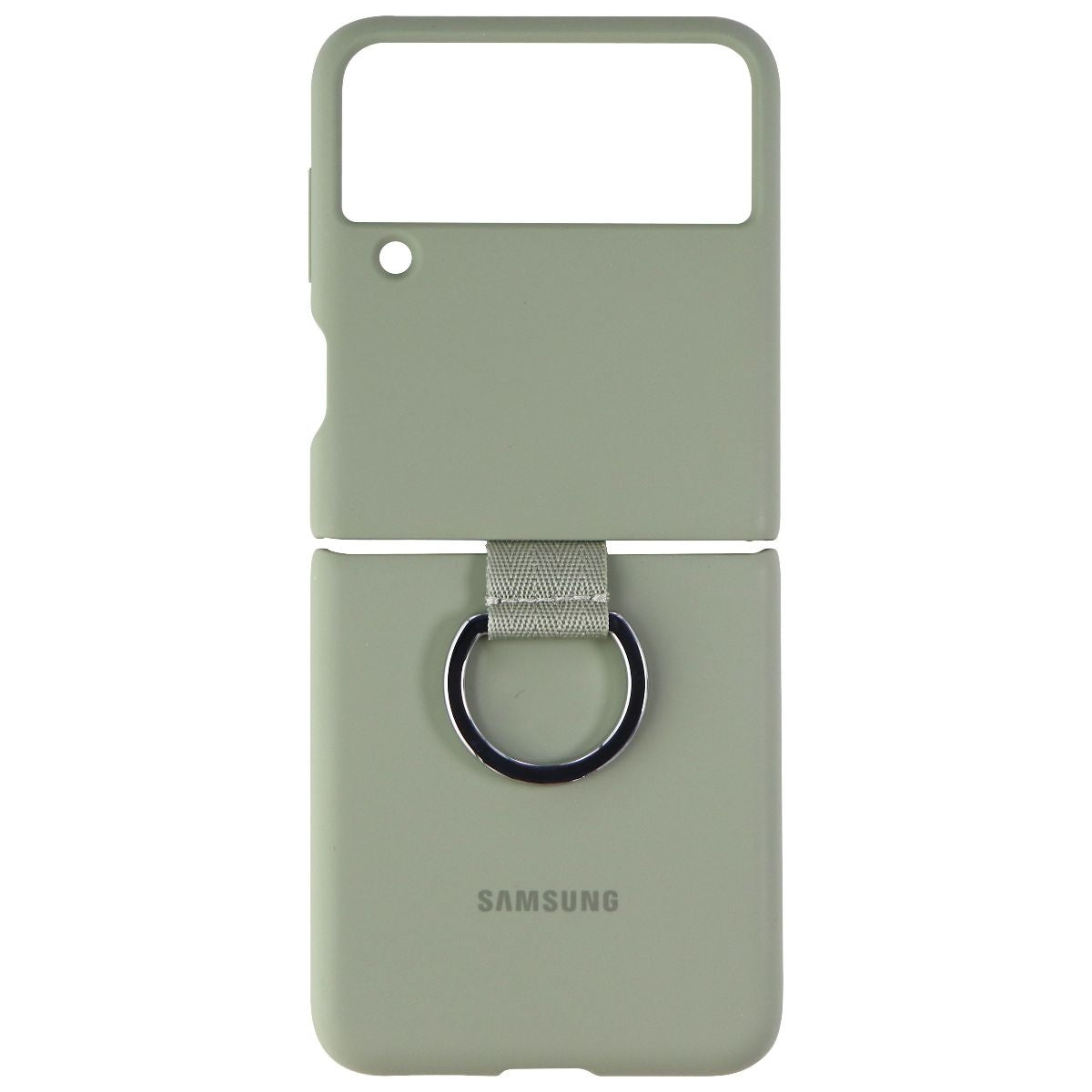 Samsung Silicone Protective Cover with Ring for Galaxy Z Flip3 5G - Olive Green Cell Phone - Cases, Covers & Skins Samsung Electronics - Simple Cell Bulk Wholesale Pricing - USA Seller