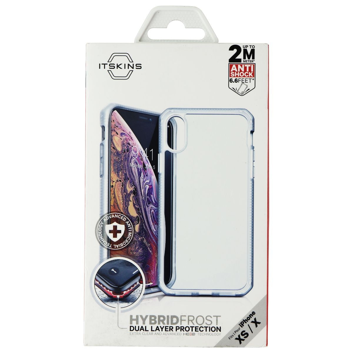 ITSKINS Hybrid Frost Phone Case for Apple iPhone Xs/X (5.8 Inch) - Transparent Cell Phone - Cases, Covers & Skins ITSKINS    - Simple Cell Bulk Wholesale Pricing - USA Seller