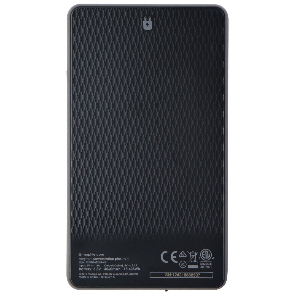Mophie PowerStation Plus Mini 4,060mAh Bank with Switch Tip for iPhone - Black Cell Phone - Chargers & Cradles Mophie - Simple Cell Bulk Wholesale Pricing - USA Seller