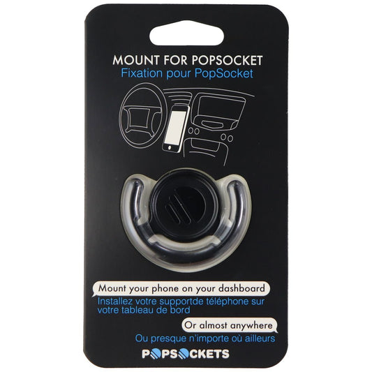 PopSockets: Adhesive Mount for All PopSockets Grips - Black Cell Phone - Mounts & Holders PopSockets - Simple Cell Bulk Wholesale Pricing - USA Seller