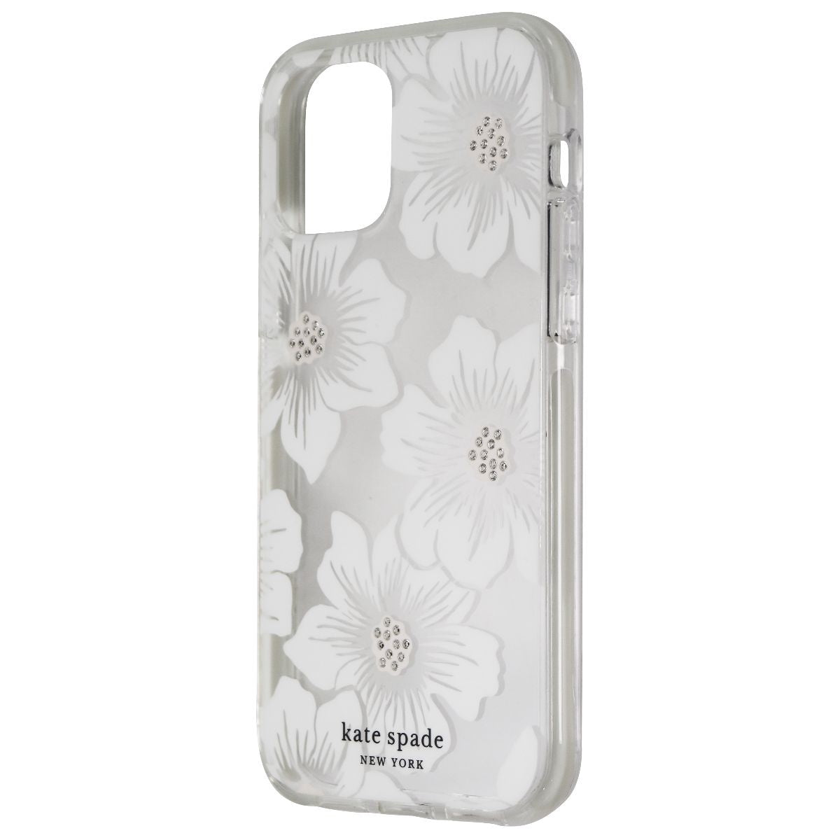 Kate Spade Defensive Hardshell Case for iPhone 12 Pro / 12 - Hollyhock Clear Cell Phone - Cases, Covers & Skins Kate Spade    - Simple Cell Bulk Wholesale Pricing - USA Seller