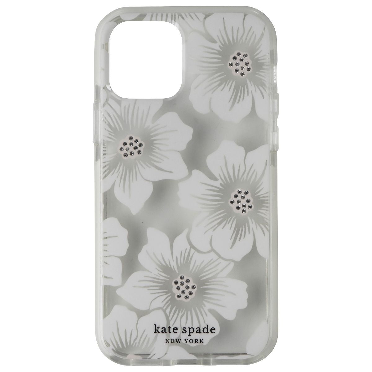 Kate Spade Defensive Hardshell Case for iPhone 12 Pro / 12 - Hollyhock Clear Cell Phone - Cases, Covers & Skins Kate Spade    - Simple Cell Bulk Wholesale Pricing - USA Seller