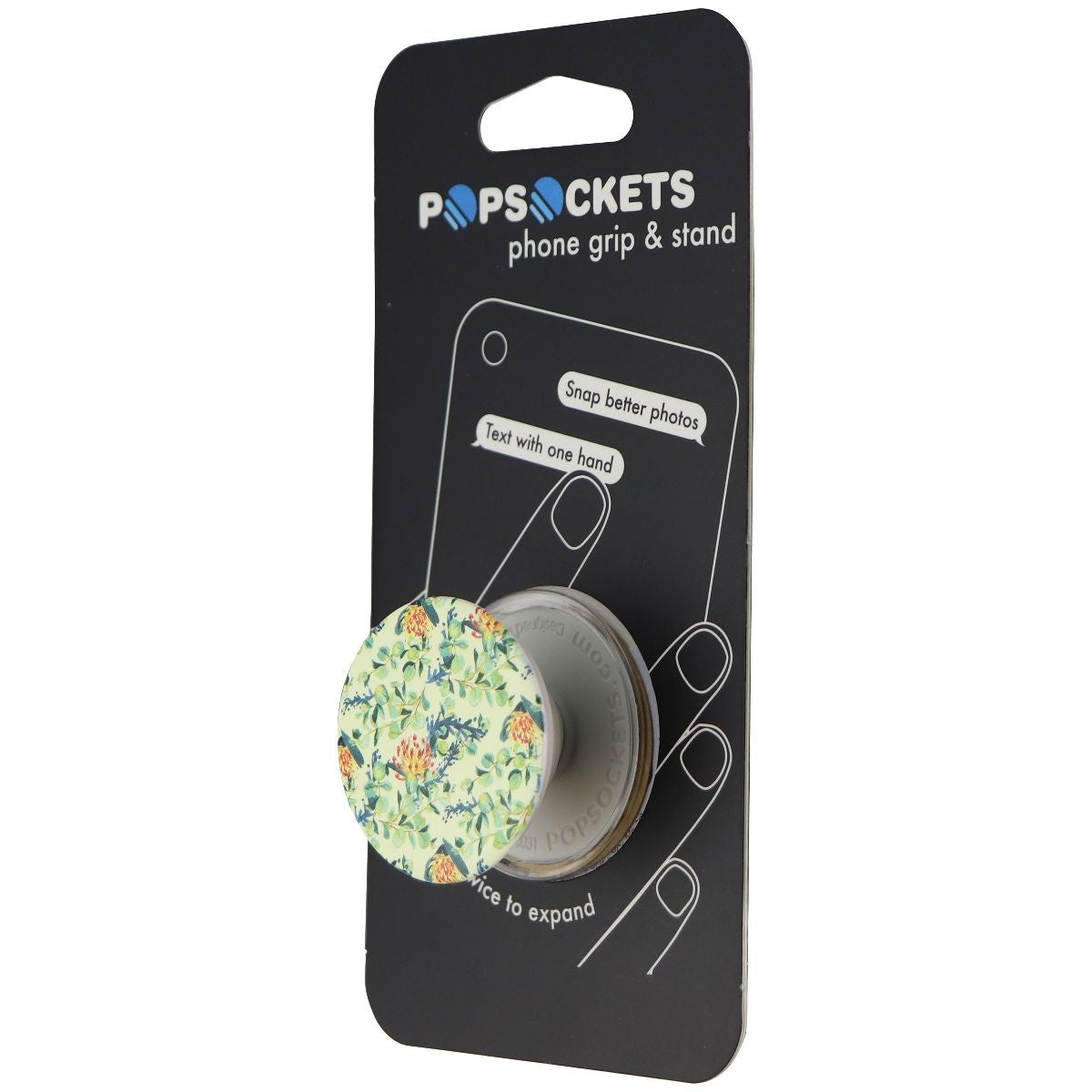 PopSockets: Collapsible Grip & Stand for Phones and Tablets - Pretty Protea Cell Phone - Mounts & Holders PopSockets - Simple Cell Bulk Wholesale Pricing - USA Seller