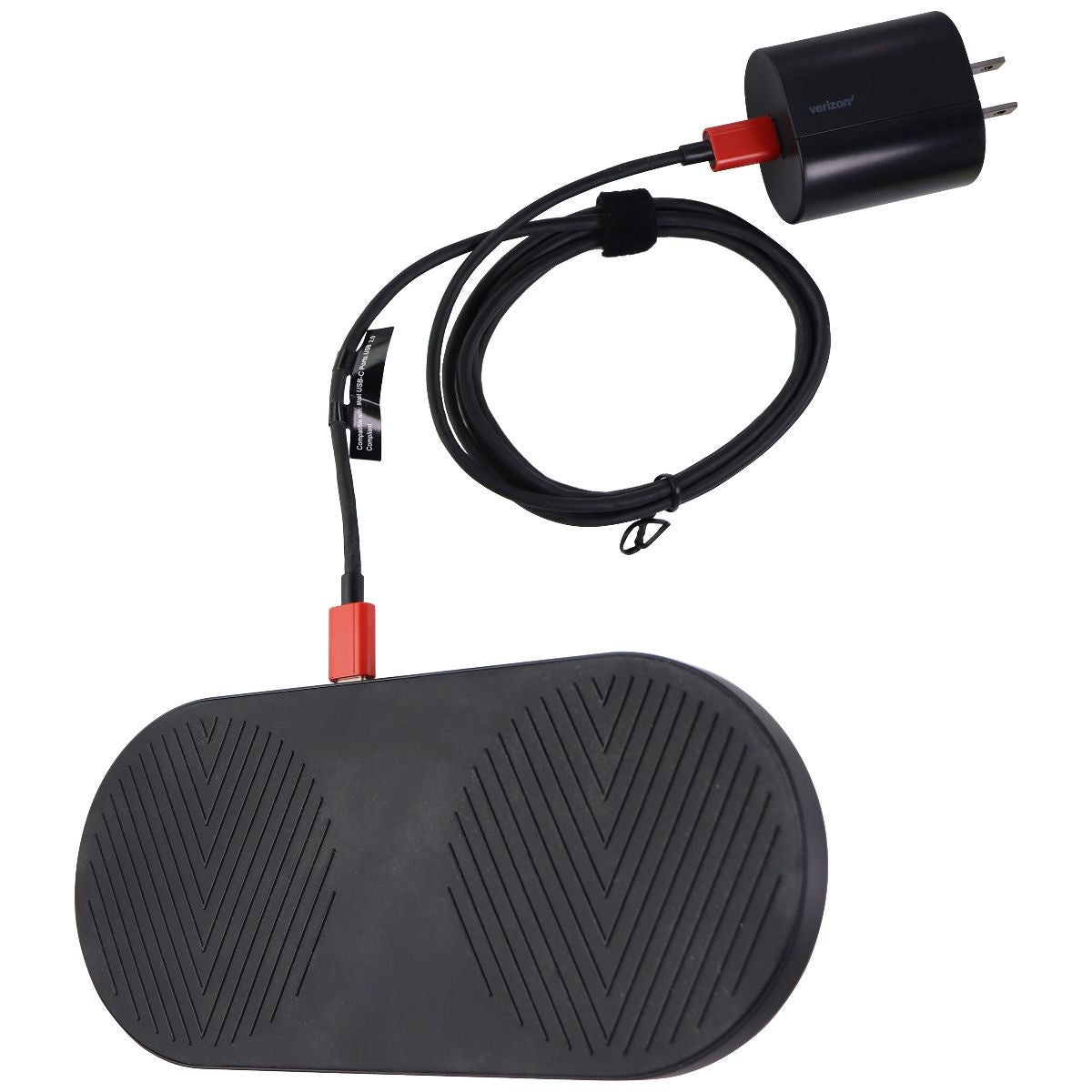 Verizon Dual Wireless Fast Charge Charging Pad with 6-Foot USB-C Wall Charger Cell Phone - Chargers & Cradles Verizon - Simple Cell Bulk Wholesale Pricing - USA Seller