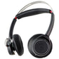 Poly Voyager Focus UC Bluetooth Stereo Headset with Mic and Charge Stand - Black Cell Phone - Headsets Plantronics    - Simple Cell Bulk Wholesale Pricing - USA Seller