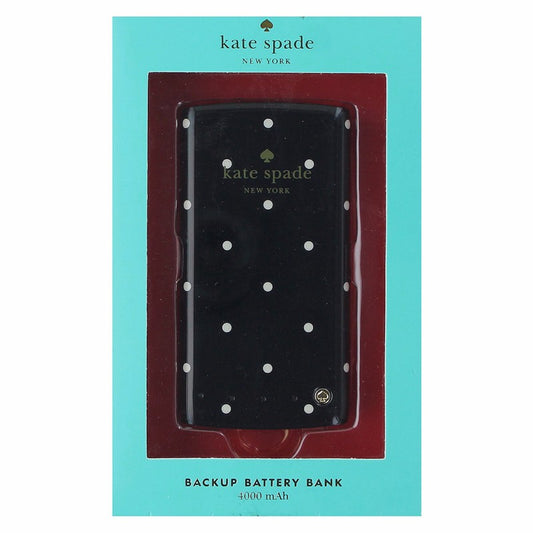 Kate Spade New York Universal 4000mAh Backup Battery Bank - Black / White Dots Cell Phone - Chargers & Cradles Kate Spade    - Simple Cell Bulk Wholesale Pricing - USA Seller