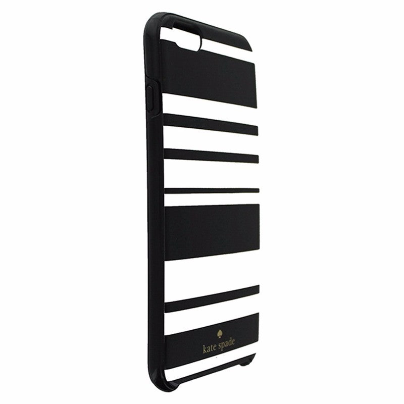 Kate Spade Hybrid Hardshell Case for iPhone 6 Plus 6S Plus Black White Stripes Cell Phone - Cases, Covers & Skins Kate Spade    - Simple Cell Bulk Wholesale Pricing - USA Seller