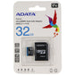 ADATA 32GB microSDHC Card with Adapter UHS-1 / Class 10 / V10/A1 Memory Card Cell Phone - Memory Cards ADATA    - Simple Cell Bulk Wholesale Pricing - USA Seller