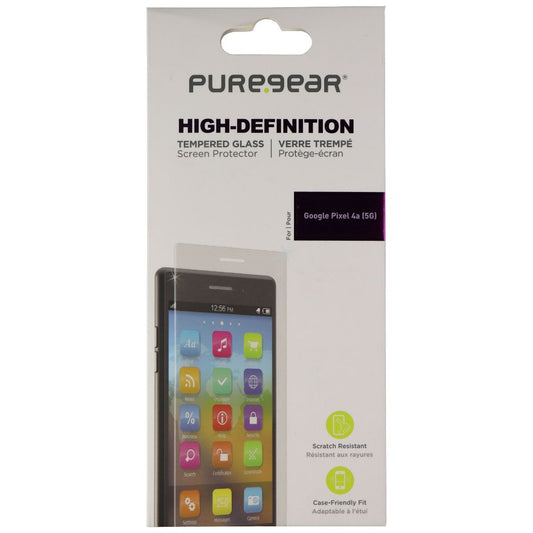 PureGear High-Definition Tempered Glass Screen Protector for Google Pixel 4a 5G Cell Phone - Screen Protectors PureGear    - Simple Cell Bulk Wholesale Pricing - USA Seller