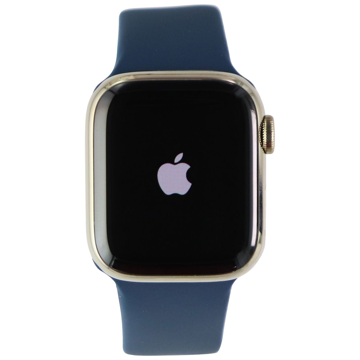 Apple Watch Series 7 (GPS + LTE) A2475 (41mm) - Stainless Gold/Blue Sp Band Smart Watches Apple - Simple Cell Bulk Wholesale Pricing - USA Seller