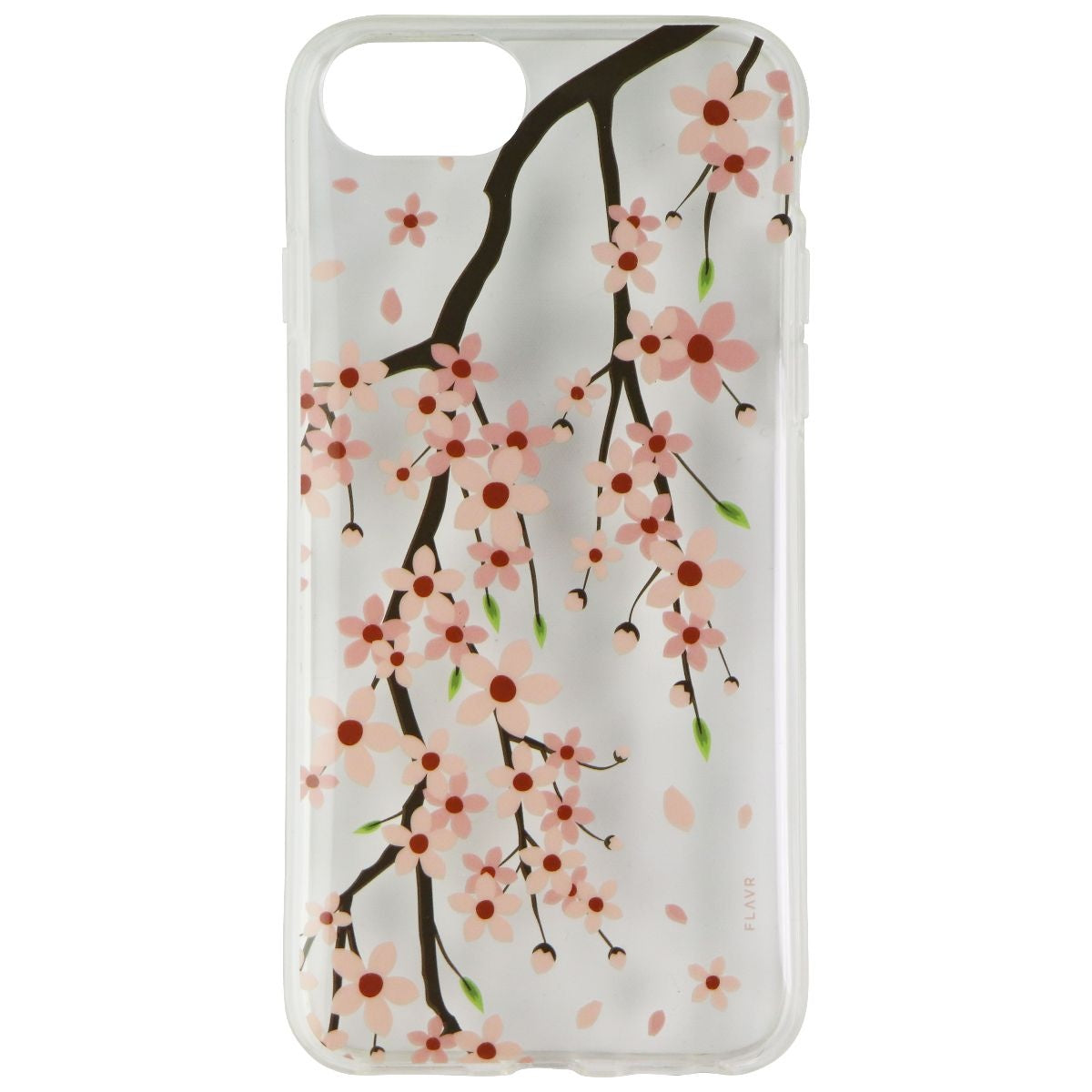 Flavr Slim Shell Case for Apple iPhone 7 / 6s / 6 - Clear / Pink Flowers Cell Phone - Cases, Covers & Skins Flavr    - Simple Cell Bulk Wholesale Pricing - USA Seller