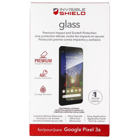 ZAGG Invisible Shield (Glass) Series Tempered Glass for Google Pixel 3a - Clear Cell Phone - Screen Protectors Zagg    - Simple Cell Bulk Wholesale Pricing - USA Seller
