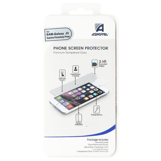 Asmyna Tempered Glass for Samsung Galaxy J3 (J320) Express/Amp - Clear Cell Phone - Screen Protectors Asmyna - Simple Cell Bulk Wholesale Pricing - USA Seller