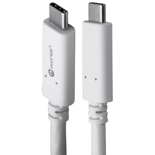 mWorks! mPower! (6-Foot) Round USB-C to USB-C Charging Cable - White Cell Phone - Cables & Adapters mWorks!    - Simple Cell Bulk Wholesale Pricing - USA Seller