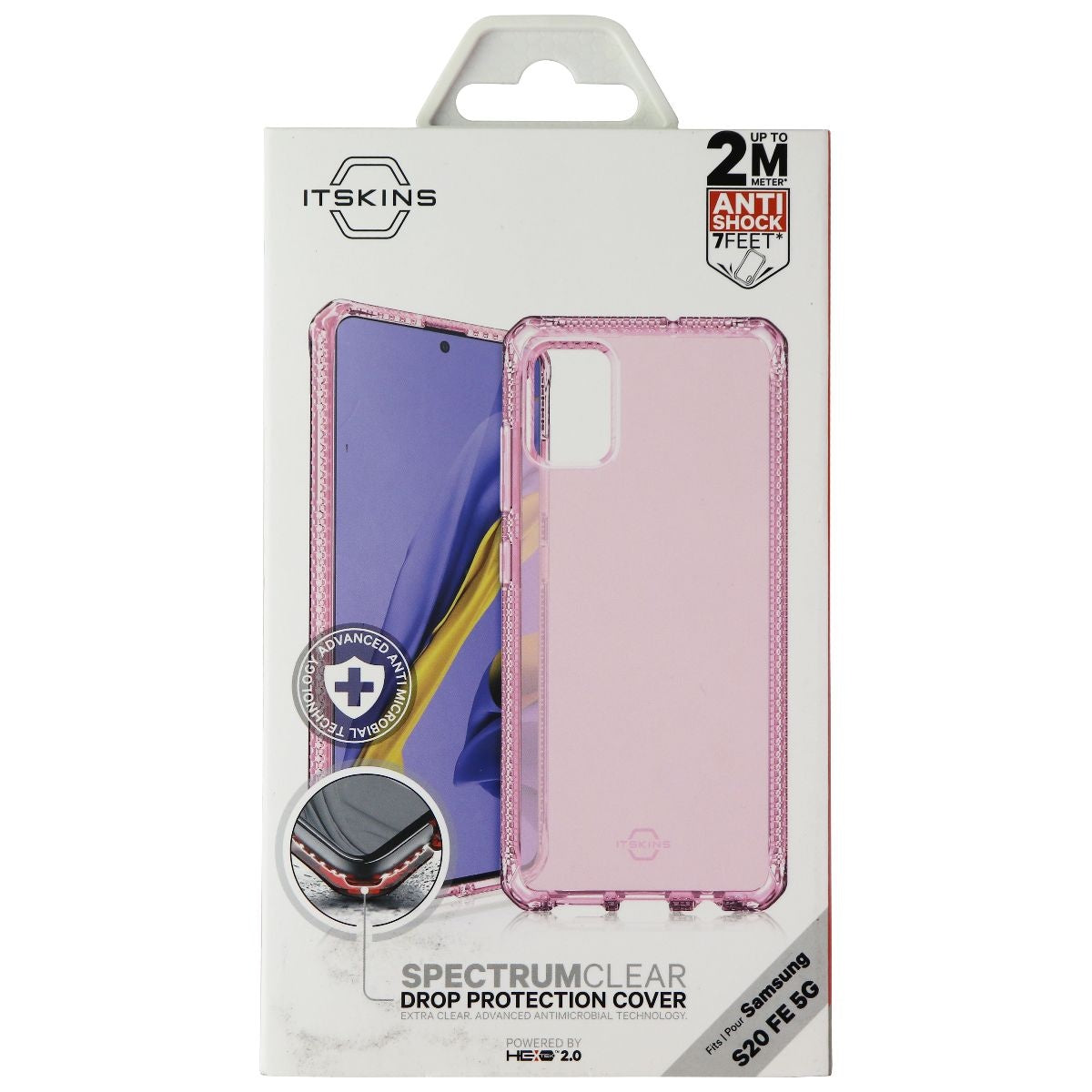 ITSKINS Spectrum Clear Series Case for Samsung S20 FE 5G - Light Pink Cell Phone - Cases, Covers & Skins ITSKINS    - Simple Cell Bulk Wholesale Pricing - USA Seller