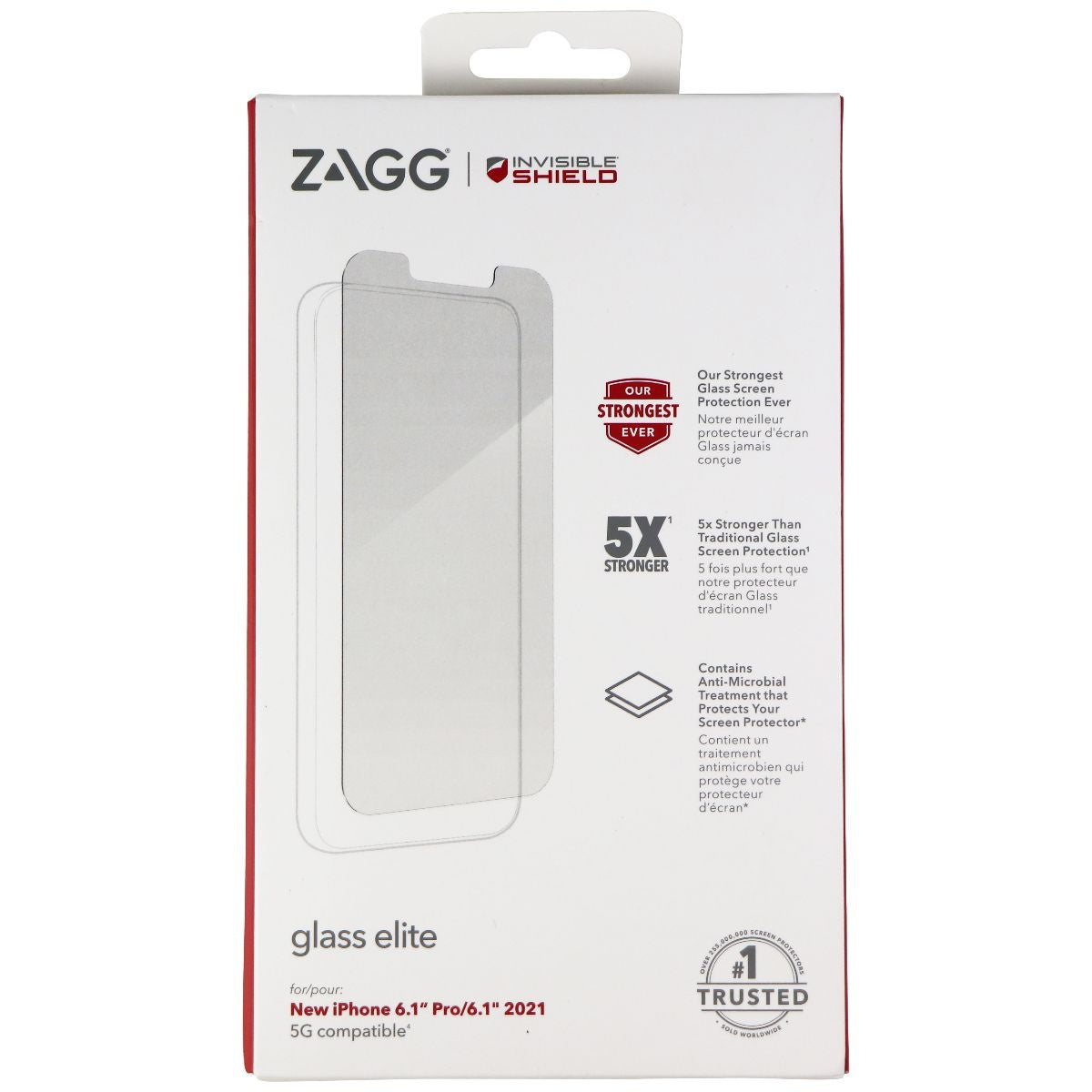 ZAGG InvisibleShield Glass Elite Screen Protector for Apple iPhone 13 & 13 Pro Cell Phone - Screen Protectors Zagg - Simple Cell Bulk Wholesale Pricing - USA Seller