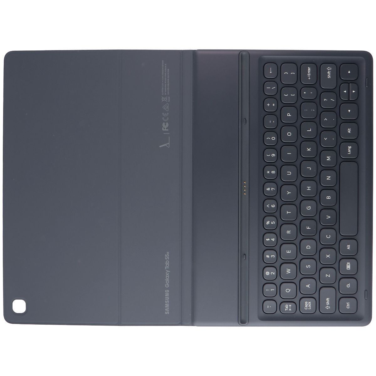 Official Samsung Book Cover Keyboard for Galaxy Tab S5e - Dark Gray iPad/Tablet Accessories - Cases, Covers, Keyboard Folios Samsung    - Simple Cell Bulk Wholesale Pricing - USA Seller