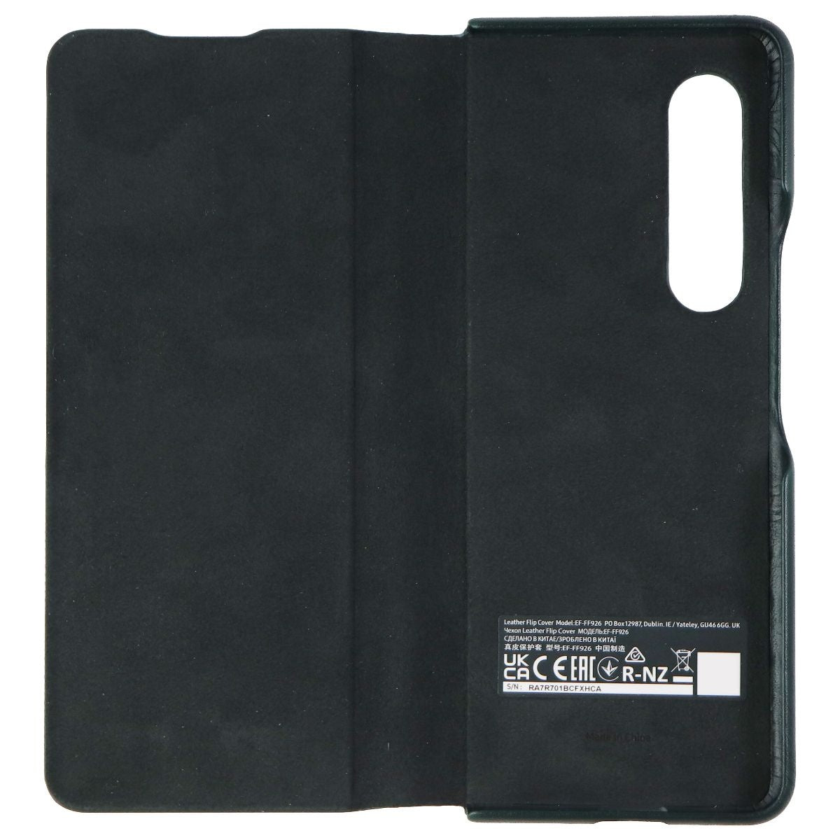 Samsung Leather Protective Cover for Galaxy Z Fold3 5G - Green (EF-FF926LGEGUS) Cell Phone - Cases, Covers & Skins Samsung - Simple Cell Bulk Wholesale Pricing - USA Seller