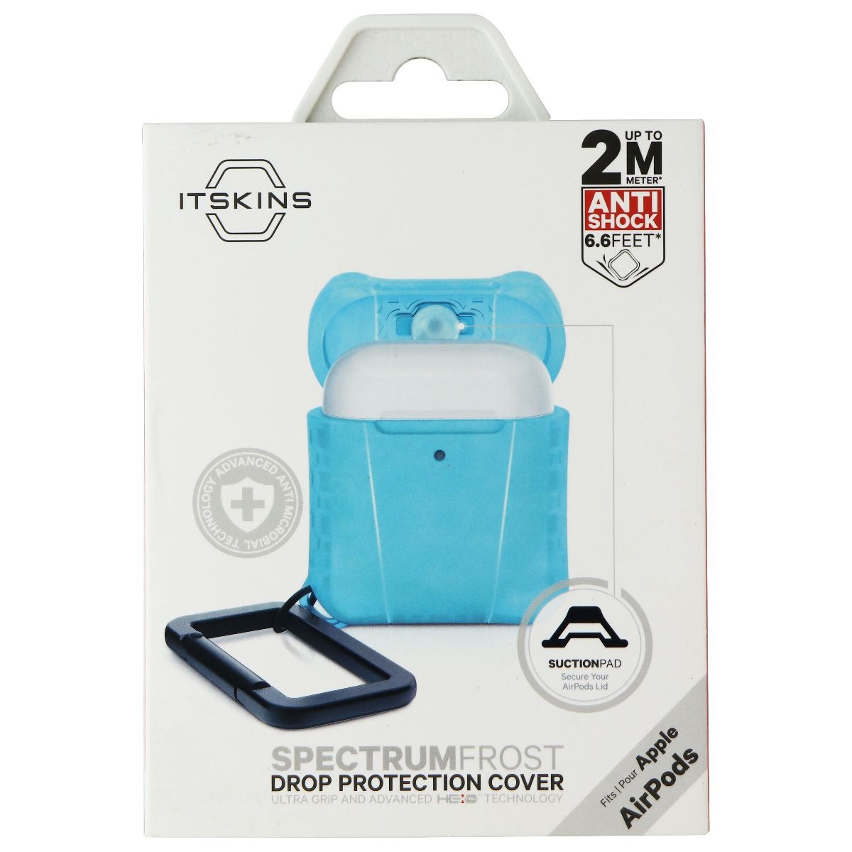 ITSKINS Spectrum Frost Case for Apple Airpods (1st/2nd Gen) - Light Blue iPod, Audio Player Accessories - Cases, Covers & Skins ITSKINS - Simple Cell Bulk Wholesale Pricing - USA Seller