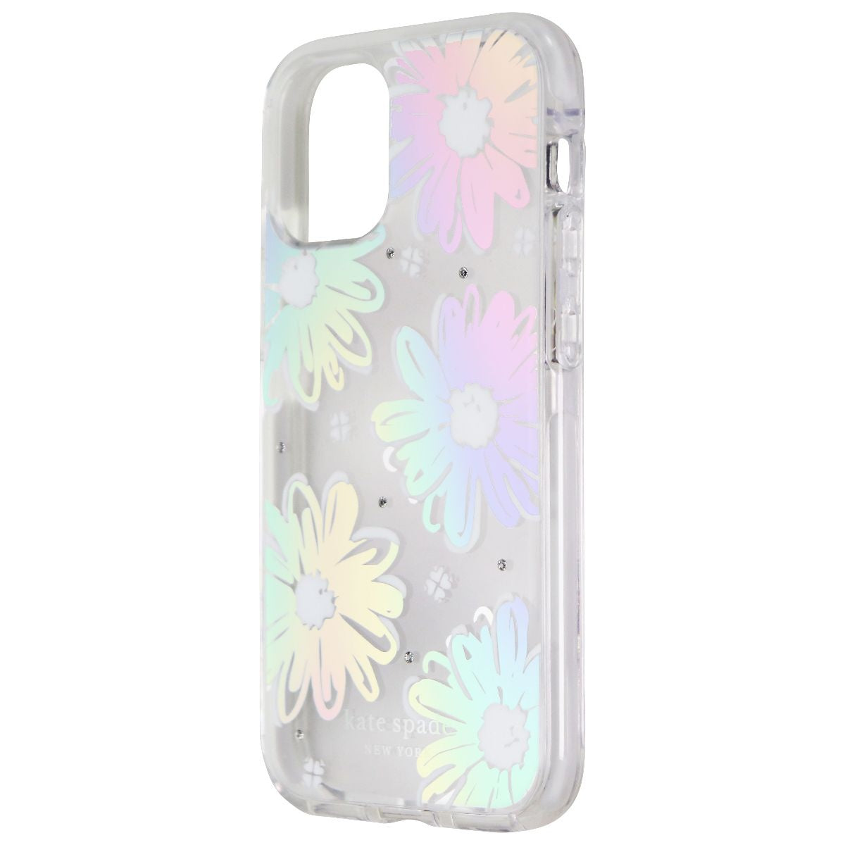 Kate Spade Defensive Hardshell Case for iPhone 12 mini - Daisy Iridescent Foil Cell Phone - Cases, Covers & Skins Kate Spade    - Simple Cell Bulk Wholesale Pricing - USA Seller