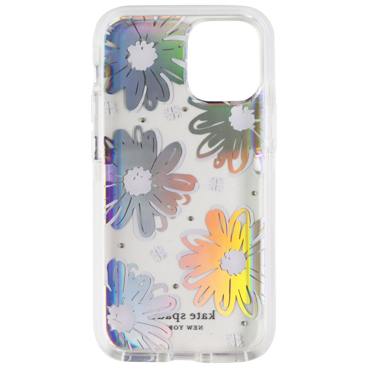 Kate Spade Defensive Hardshell Case for iPhone 12 mini - Daisy Iridescent Foil Cell Phone - Cases, Covers & Skins Kate Spade - Simple Cell Bulk Wholesale Pricing - USA Seller