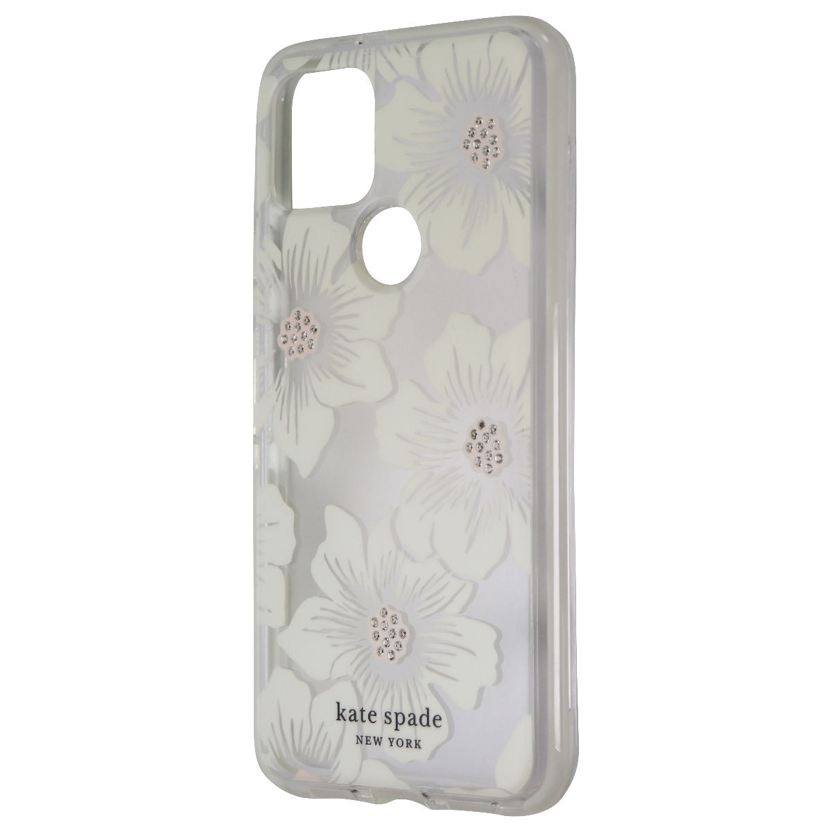 Kate Spade Defensive Hardshell Case for Google Pixel 5 - Hollyhock Floral Clear Cell Phone - Cases, Covers & Skins Kate Spade - Simple Cell Bulk Wholesale Pricing - USA Seller
