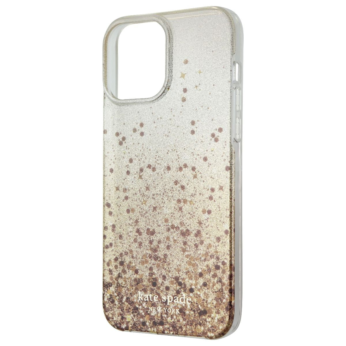 Kate Spade Hardshell Case for iPhone 13 Pro Max/12 Pro Max - Glitter Champagne Cell Phone - Cases, Covers & Skins Kate Spade - Simple Cell Bulk Wholesale Pricing - USA Seller