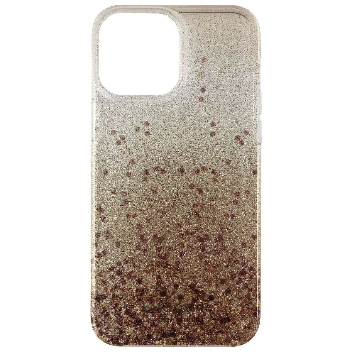 Kate Spade Hardshell Case for iPhone 13 Pro Max/12 Pro Max - Glitter Champagne Cell Phone - Cases, Covers & Skins Kate Spade - Simple Cell Bulk Wholesale Pricing - USA Seller