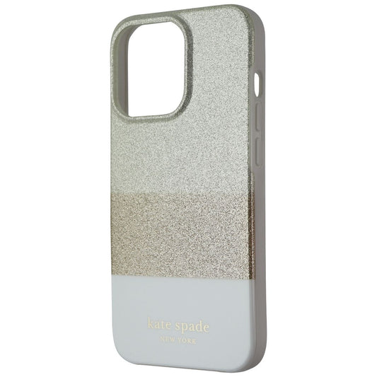 Kate Spade Protective Hardshell Case for iPhone 13 Pro - Glitter Block White