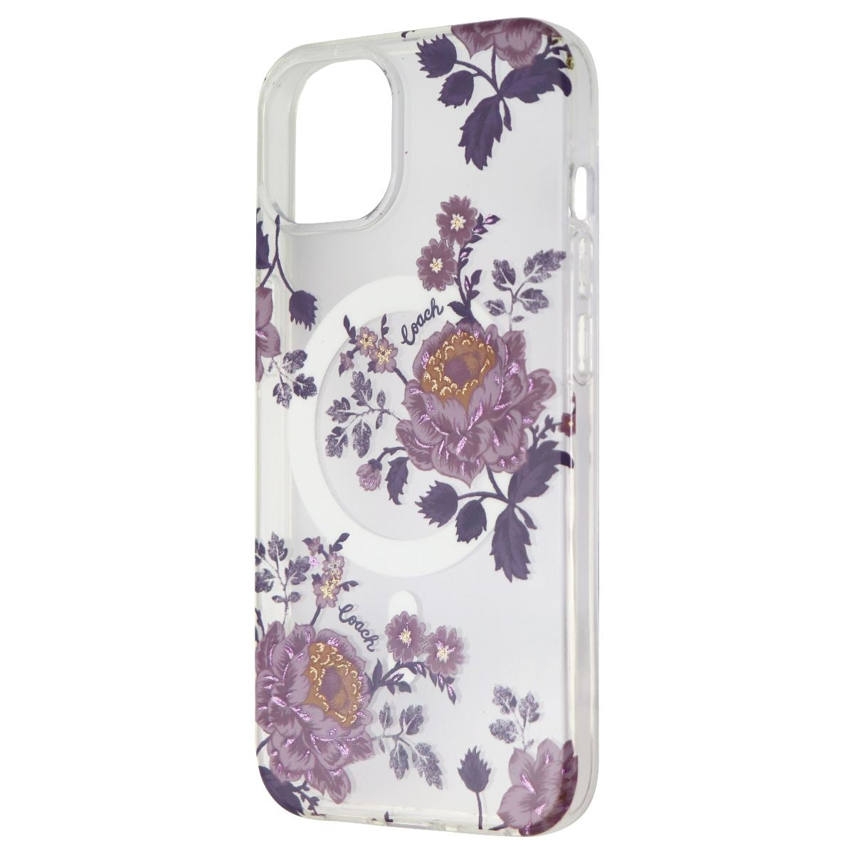 Coach Protective Case for MagSafe for Apple iPhone 13 - Moody Floral Clear Cell Phone - Cases, Covers & Skins Coach    - Simple Cell Bulk Wholesale Pricing - USA Seller