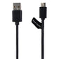 Hand Candy 2.5-Foot Micro-USB to USB Charge and Sync Cable - Black Cell Phone - Cables & Adapters Hand Candy - Simple Cell Bulk Wholesale Pricing - USA Seller