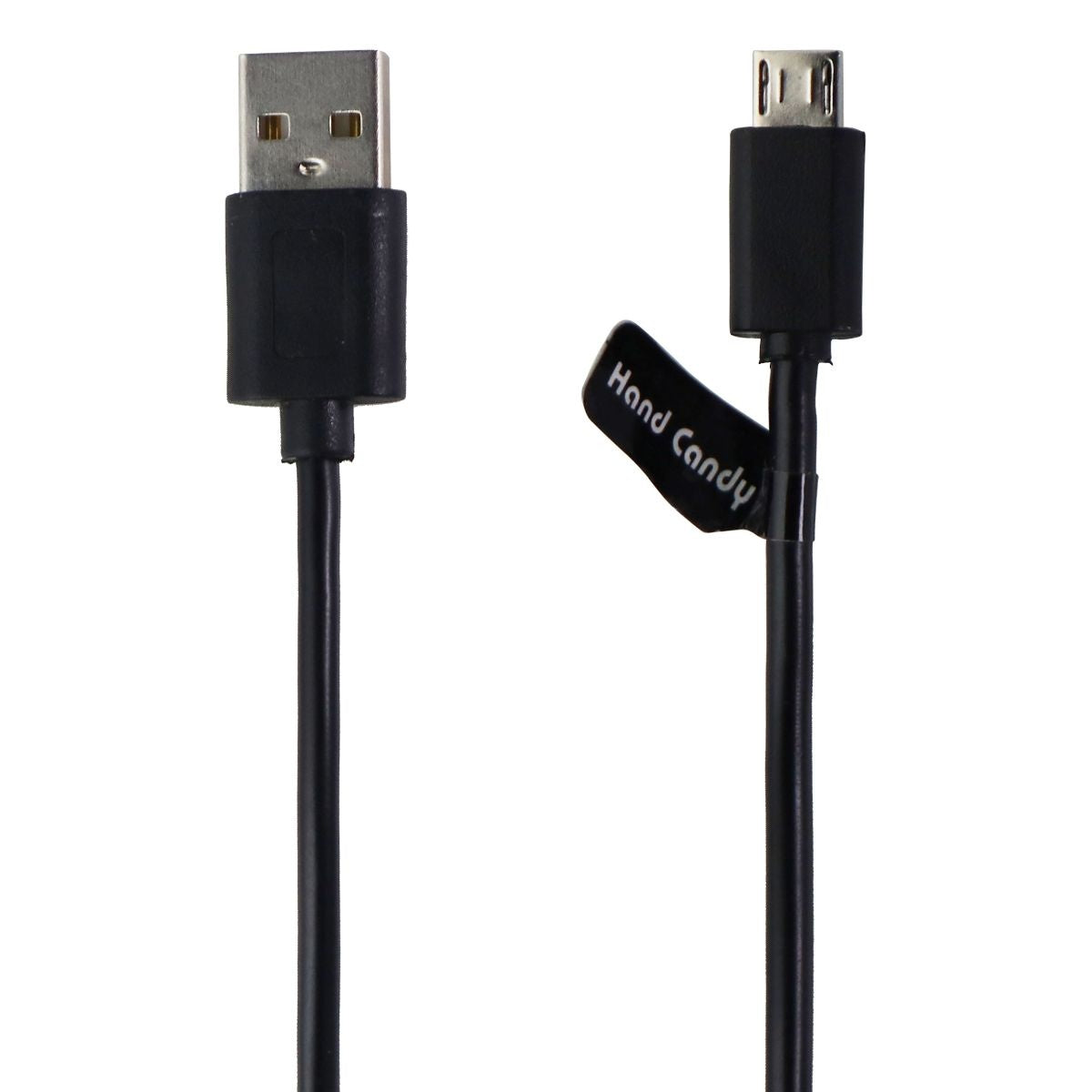 Hand Candy 2.5-Foot Micro-USB to USB Charge and Sync Cable - Black Cell Phone - Cables & Adapters Hand Candy - Simple Cell Bulk Wholesale Pricing - USA Seller