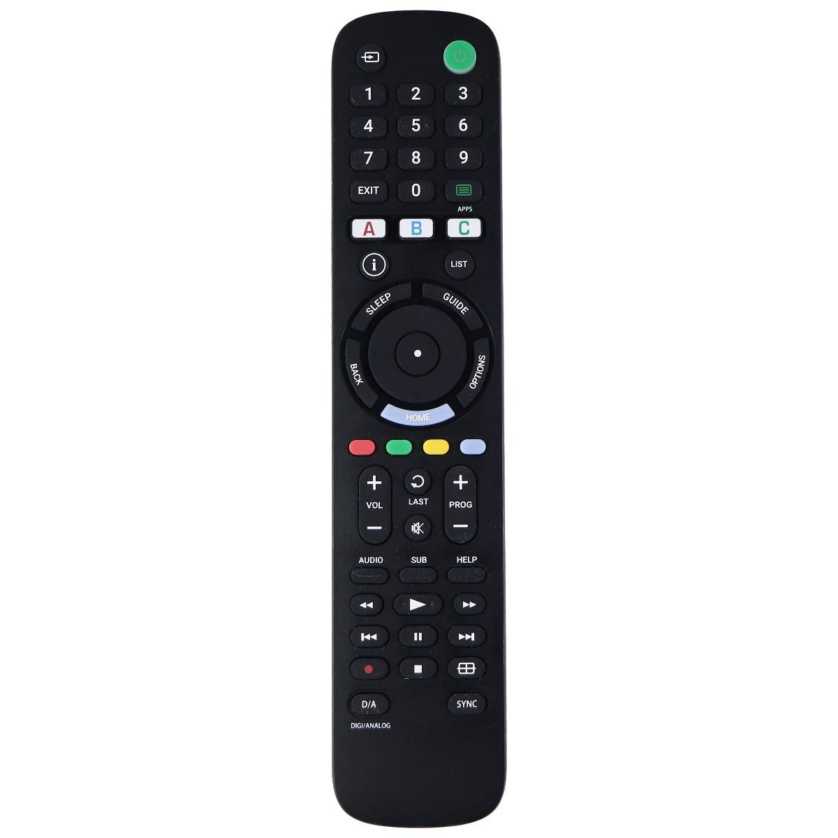 Insignia Remote Control (NS-RMTSNY21) for Select Insignia TVs - Black TV, Video & Audio Accessories - Remote Controls Insignia    - Simple Cell Bulk Wholesale Pricing - USA Seller