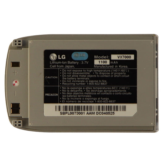 LG Replacement 1100mAh Lithium Ion Battery for LG VX7000 - Silver Cell Phone - Batteries LG - Simple Cell Bulk Wholesale Pricing - USA Seller