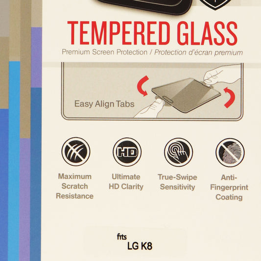 RandomOrder Tempered Glass Screen Protector for the LG K8 - Clear Cell Phone - Screen Protectors LG    - Simple Cell Bulk Wholesale Pricing - USA Seller