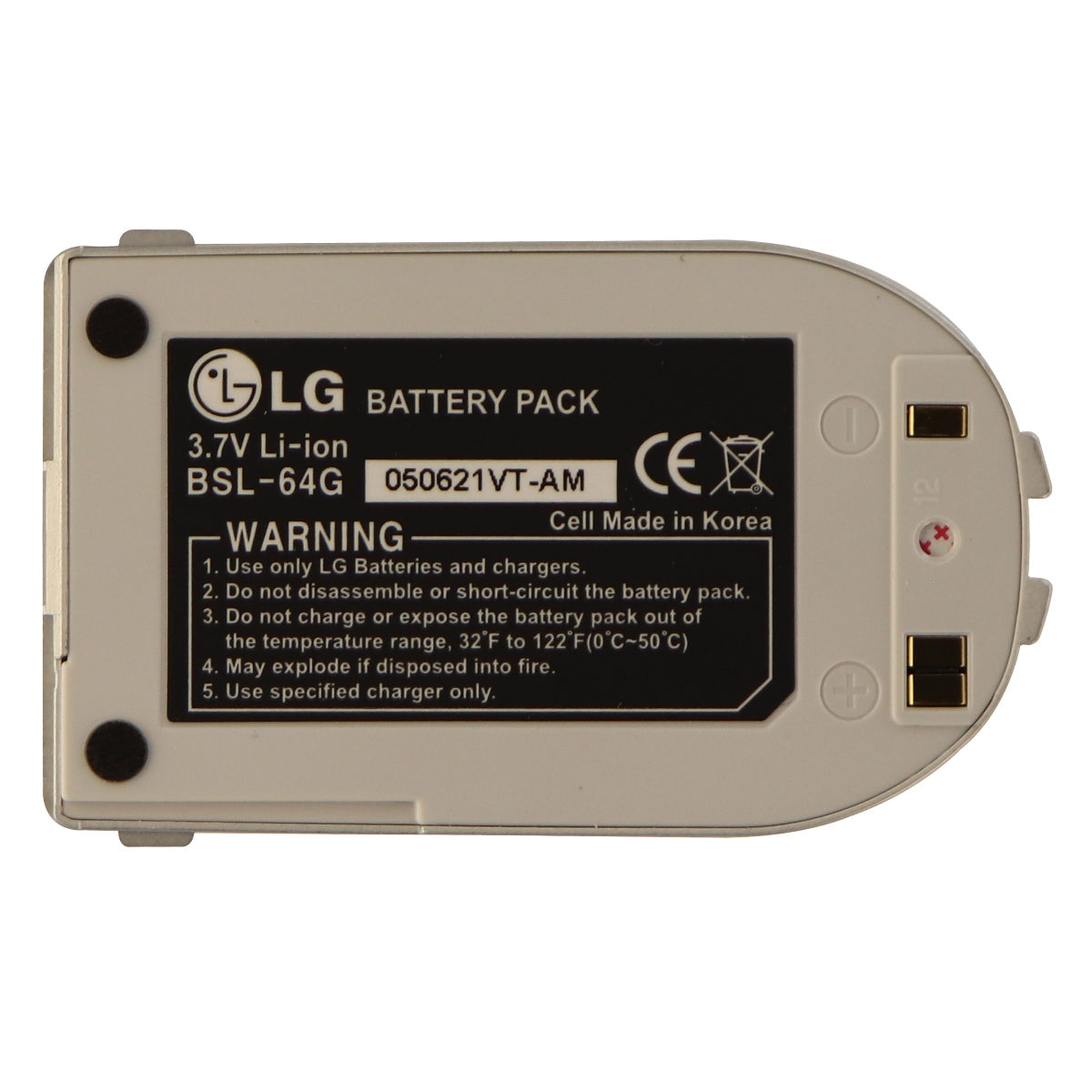 LG Li-ion OEM Battery (BSL-64G) 3.7V for LG Cell Phones - Silver Cell Phone - Batteries LG - Simple Cell Bulk Wholesale Pricing - USA Seller