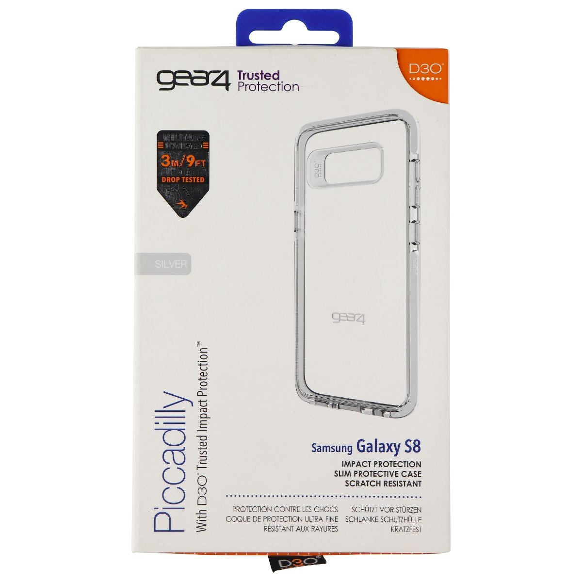 ZAGG Piccadilly Series Hard Case for Samsung Galaxy S8 - Clear Cell Phone - Cases, Covers & Skins Zagg    - Simple Cell Bulk Wholesale Pricing - USA Seller