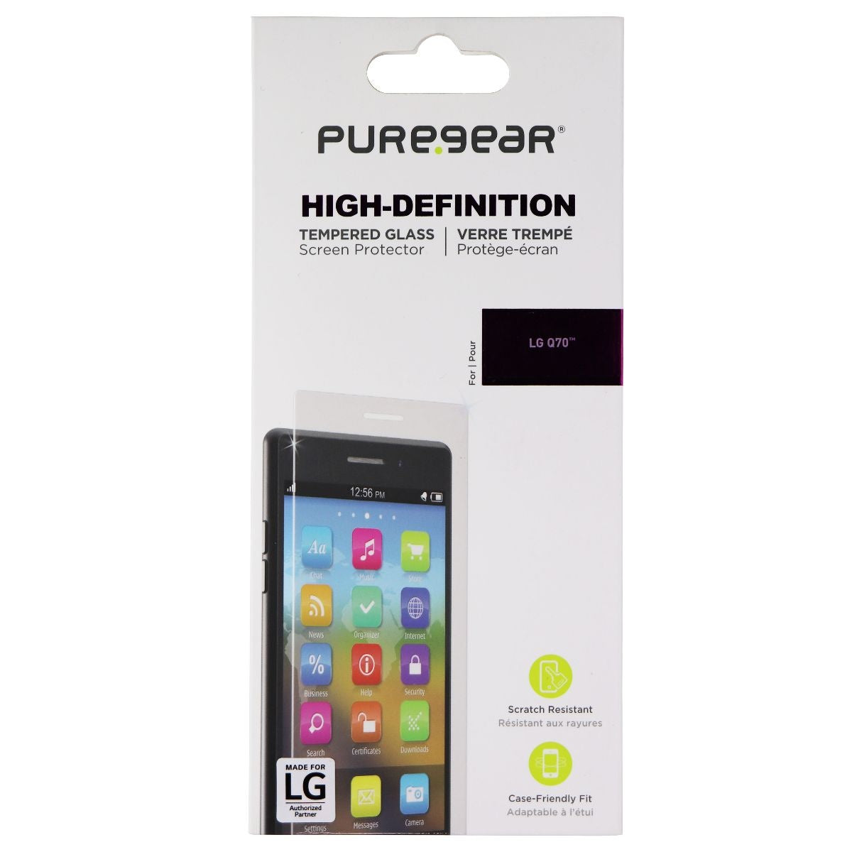 PureGear High-Definition Tempered Glass for LG Q70 - Clear Cell Phone - Screen Protectors PureGear    - Simple Cell Bulk Wholesale Pricing - USA Seller