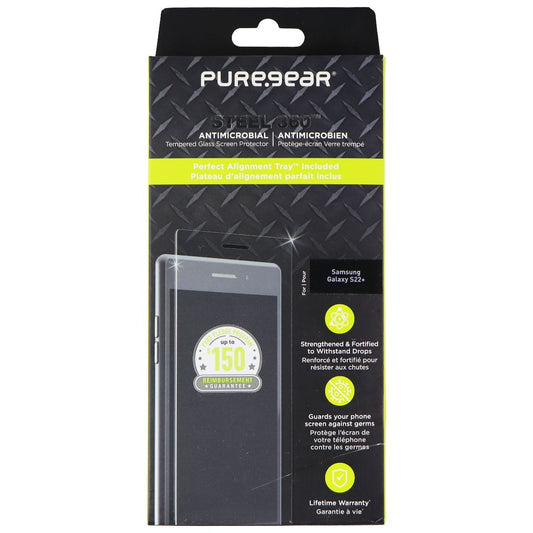 PureGear Steel 360 Tempered Glass for Samsung Galaxy (S22+) - Clear Cell Phone - Screen Protectors PureGear    - Simple Cell Bulk Wholesale Pricing - USA Seller
