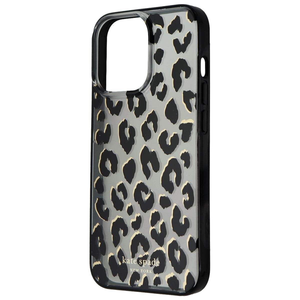Kate Spade Defensive Hardshell Case for iPhone 13 Pro - City Leopard Black Cell Phone - Cases, Covers & Skins Kate Spade New York - Simple Cell Bulk Wholesale Pricing - USA Seller