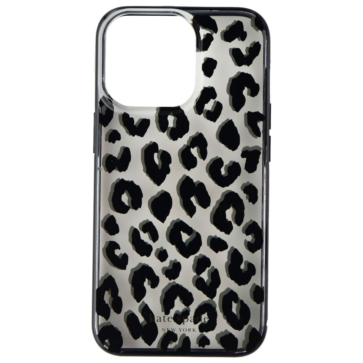 Kate Spade Defensive Hardshell Case for iPhone 13 Pro - City Leopard Black Cell Phone - Cases, Covers & Skins Kate Spade New York - Simple Cell Bulk Wholesale Pricing - USA Seller
