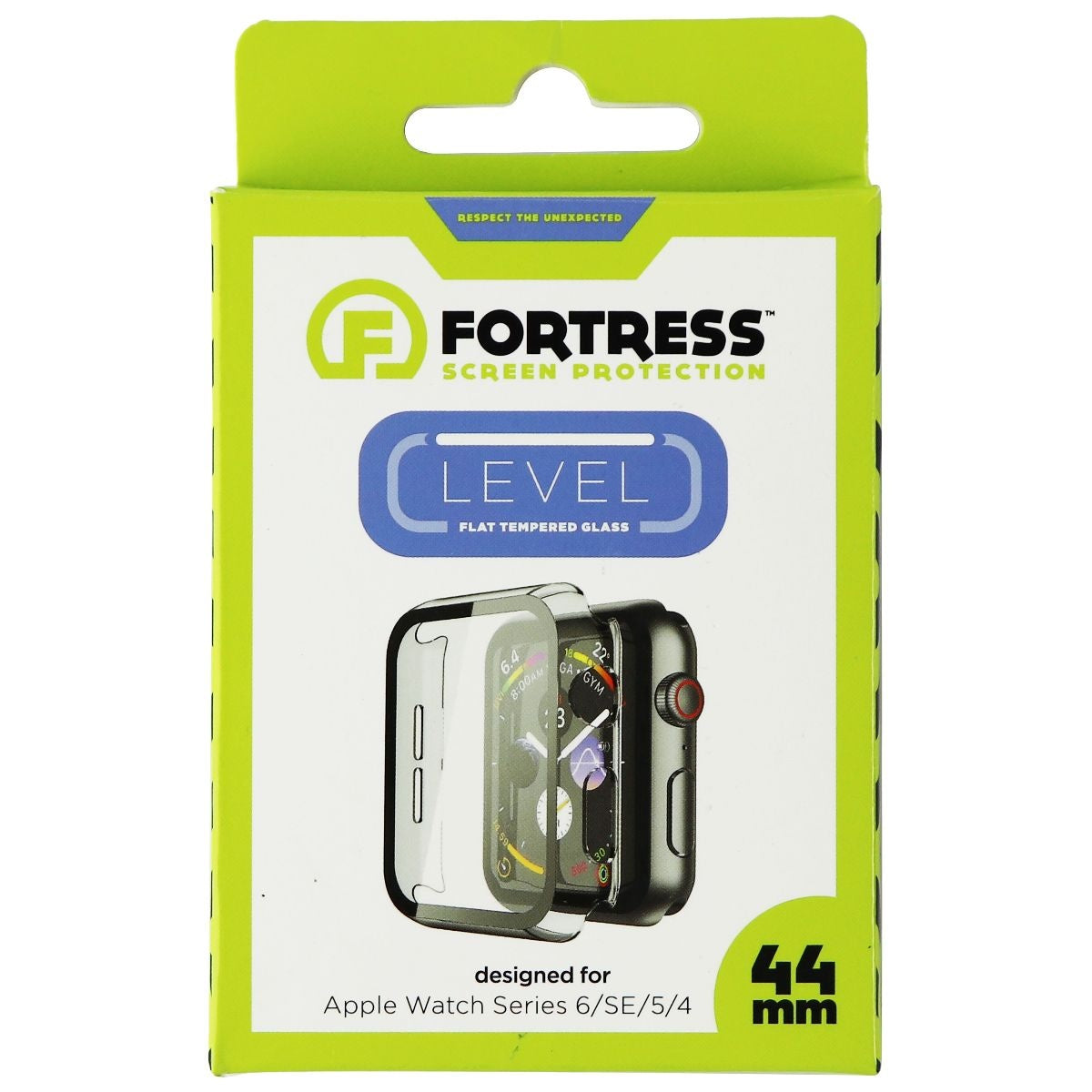 Fortress Tempered Glass Case for Apple Watch Series 6/SE/5/4 (44mm) Smart Watch Accessories - Smart Watch Cases Fortress - Simple Cell Bulk Wholesale Pricing - USA Seller